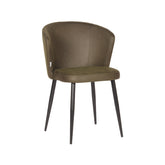Eetkamerstoel Wave - Army green - Microfiber